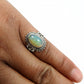 925 Sterling Silver Natural Opal Gemstone Stunning Ring Size 8