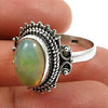 925 Sterling Silver Natural Opal Gemstone Stunning Ring Size 8