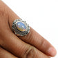 Real 925 Sterling Silver Natural Opal Gemstone Stunning Ring Size 8