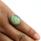 925 Sterling Silver Natural Opal Gemstone Ring Size 8