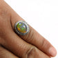 925 Sterling Silver Natural Opal Gemstone Trendy Handmade Ring Size 7