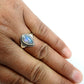 925 Sterling Silver Natural Opal Gemstone Ring Size 9