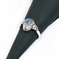 Natural Rainbow Moonstone Cocktail Ring 925 Silver Gift For Women Girls