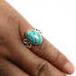 Gift For Woman 925 Silver Natural Turquoise Statement Bohemian Ring Q1
