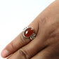 Gift For Her 925 Silver Natural Carnelian Gemstone Charming Handmade Ring