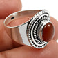 Natural Carnelian Mother Bohemian Bezel Statement Ring 925 Sterling Silver