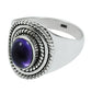Natural Amethyst Gemstone Cocktail Boho Purple Ring 925 Silver C1