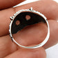 Gift For Woman 925 Silver Natural Labradorite Solitaire Owl Ring L12