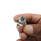 Labradorite Stone Engagement Bezel Cocktail Vintage Ring Sterling Silver