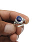 Gift For Her Natural Lapis Lazuli Statement Bohemian Ring 925 Silver Q4