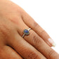 Natural Labradorite Cocktail Vintage Ring 925 Silver For Girls A2