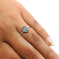 Natural Chalcedony 925 Sterling Silver Ethnic Mother Boho Statement Ring