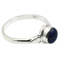 Natural Lapis Lazuli Art Deco Tribal Bezel Statement Ring 925 Sterling Silver