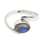 Gift For Woman Natural Labradorite Cocktail Boho Ring 925 Silver M17