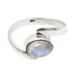 Rainbow Moonstone Ring 925 Sterling Silver Jewelry Gift For Her E80