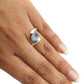 Rainbow Moonstone Ring 925 Sterling Silver Jewelry Gift For Her E80