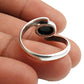 Gift For Woman Natural Turquoise Solitaire Bohemian Ring 925 Silver O17