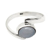Chalcedony Gemstone Ethnic Bezel Solitaire Art Deco Ring 925 Solid Silver