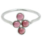 Natural Garnet Gemstone Cocktail Tribal Red Ring 925 Sterling Silver O12