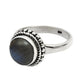 Sterling Silver Labradorite Gemstone Ethnic Statement Cocktail Wedding Ring