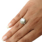 Natural Pearl 925 Silver Solitaire Tribal Ring For Girls E33