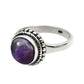 Natural Amethyst Gemstone Chunky Ring 925 Sterling Silver Handmade F14
