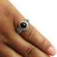 Gift For Women Statement Vintage Ring 925 Silver Natural Black Onyx D50
