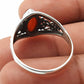 Natural Carnelian Gemstone Solitaire Bohemian Ring 925 Sterling Silver F9
