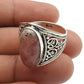 Natural Rhodochrosite Gemstone Ring 925 Silver Wholesale Jewelry Y8