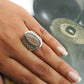 Gift For Woman Natural Smoky Quartz Cocktail Boho Ring 925 Silver Q1