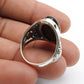 Sterling Silver Oval Tiger Eye Gemstone Solitaire Ethnic Tribal Ring