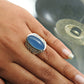 Gift For Woman 925 Silver Natural Chalcedony Cocktail Bohemian Ring W12