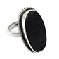 Black Tourmaline Gemstone Ring 925 Sterling Silver Ethnic Jewelry