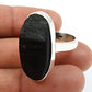Black Tourmaline Gemstone Ring 925 Sterling Silver Stylish Jewelry