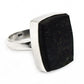 Black Tourmaline Gemstone Ring 925 Sterling Silver Tribal Jewelry