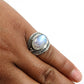 Fire Rainbow Moonstone Ring 925 Sterling Silver Birthday Gift For Her