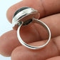 Gift For Woman Natural Labradorite Solitaire Ethnic Ring 925 Silver C8