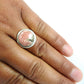 Gift For Woman Natural Rhodochrosite Cocktail Boho Ring 925 Silver I23