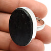 Natural Tourmaline Gemstone Solitaire Ethnic Ring 925 Silver D34