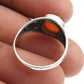 Natural Carnelian Gemstone 925 Silver Statement Vintage Ring For Women R8