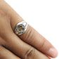 Solid 925 Silver Natural Golden Rutile Gemstone Ethnic Ring D4