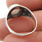 Solid 925 Silver Natural Golden Rutile Gemstone Ethnic Ring D4