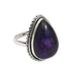 Pear Amethyst Gemstone Statement Sister New Bohemian Ring Sterling Silver