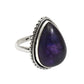 Pear Amethyst Gemstone Statement Sister New Bohemian Ring Sterling Silver
