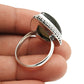 Natural Labradorite Cocktail Tribal Ring 925 Silver For Girls D13