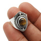 Gift For Her 925 Sterling Silver Jewelry Tiger Eye Gemstone Ring A17