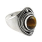Gift For Her 925 Sterling Silver Jewelry Tiger Eye Gemstone Ring A17
