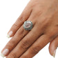 Gift For Woman Natural Rose Quartz Solitaire Ring 925 Silver F33