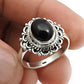 Gift For Her Black Onyx Gemstone Ring 925 Sterling Silver Jewelry Hh1