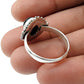 Gift For Her Black Onyx Gemstone Ring 925 Sterling Silver Jewelry Hh1